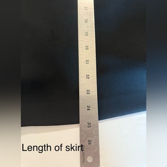 Women’s Le Suit 2 Pieces Jacket (s-14) Long Skirt (s-16) Padded Shoulders Black - Picture 15 of 16